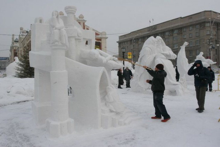 Снежные скульптуры в Новосибирске сделают мастера из Киргизии и Петербурга
