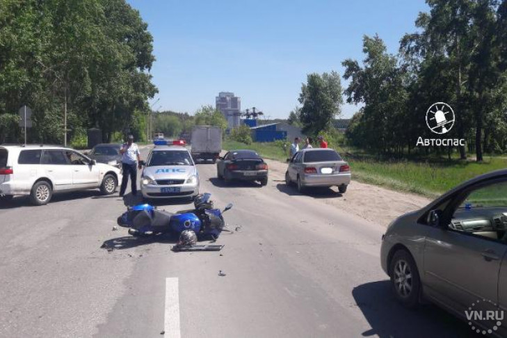 Мотоциклист спровоцировал ДТП, находясь в больнице