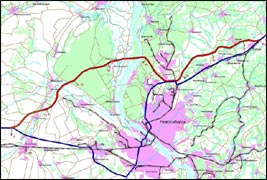 Где пройдет объездная дорога в кемерово карта