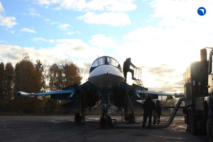 Новенькие Су-34 вылетели из Новосибирска на СВО