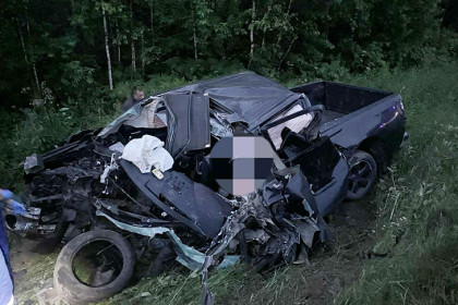 Юный водитель иномарки погиб в лобовом ДТП под Новосибирском