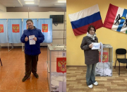 Молодых избирателей приветствуют на избирательных участках в Бердске