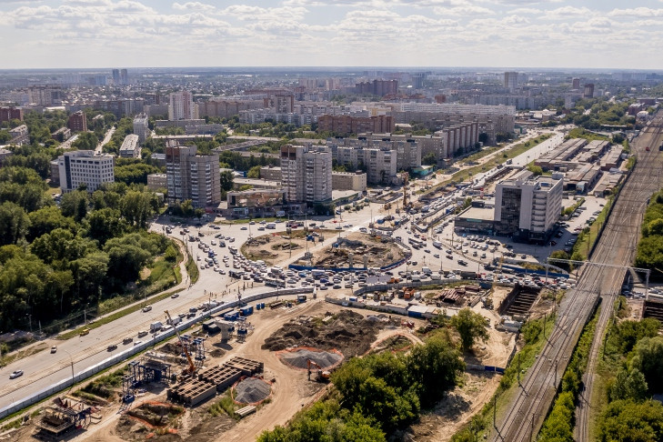 Перекресток у площади Труда перекроют до весны из-за строительства развязки в Новосибирске
