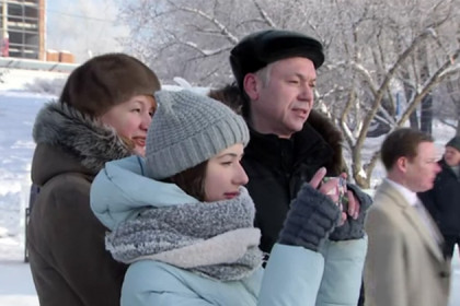 Семья Андрея Травникова приехала в Новосибирск на каникулы