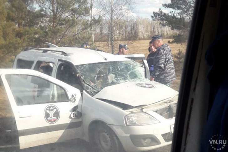 Новосибирец «подбил» томскую машину УФСИН в Кемеровской области 