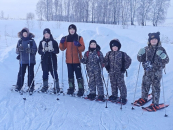 Два похода на зимних каникулах совершили юные туристы из поселка Листвянский