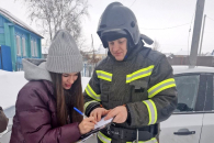 О правилах безопасности напомнили огнеборцы жителям Татарска