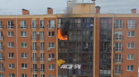 Квартира загорелась в многоэтажке в Заельцовском районе Новосибирска