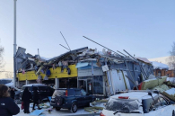 В Первомайском районе Новосибирска произошло обрушение магазина