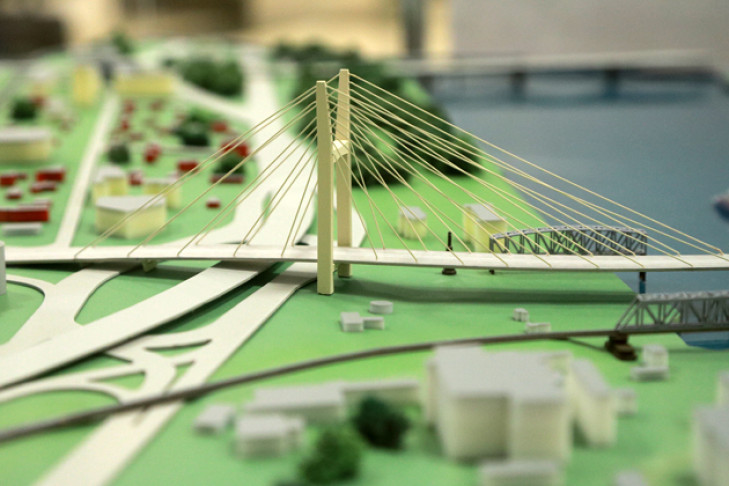 Смонтирована конструкция береговой части четвертого моста в Новосибирске