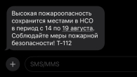 Экстренное предупреждение новосибирцам разослали сотрудники МЧС