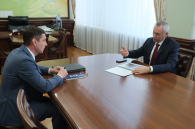 Губернатор Андрей Травников провёл рабочую встречу с главой Болотнинского района Олегом Королёвым