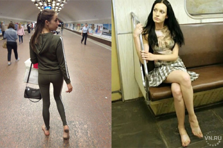 Босоногих девушек в метро осудил Новосибирский метрополитен