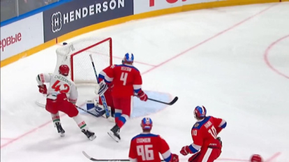 Россия одержала победу над Беларусью в матче Кубка Первого канала в Новосибирске