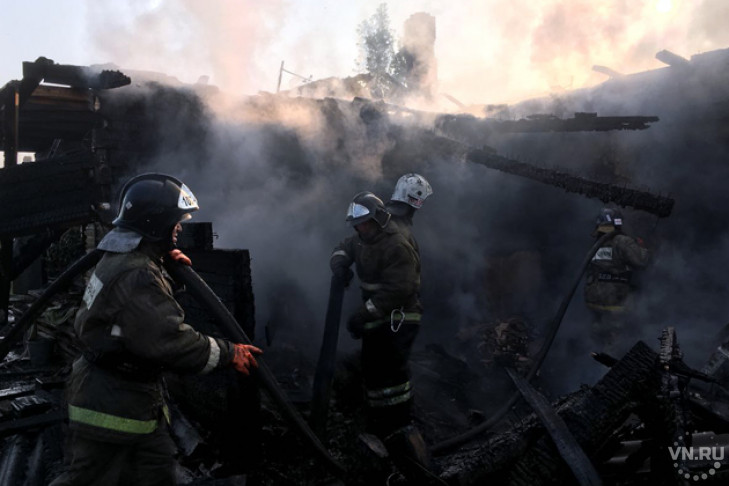 Дети погибли на пожаре в Новосибирской области