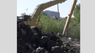 В Новосибирске очистили водоём на улице Москворецкой