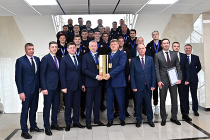 ВК «Локомотив-Новосибирск» вручили заслуженные награды за победу в Кубке страны