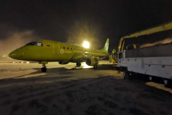 Самолет с дырой в корпусе авиакомпании «Сибирь» сняли с полетов в Толмачево