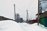 Новосибирцы застряли в деревне Пристань-Почта из-за снежного заноса
