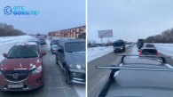 Огромная пробка сковала Ордынское шоссе на выезде из Новосибирска