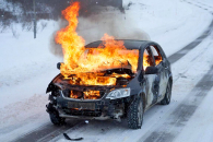 В Новосибирской области из-за морозов резко выросло число возгораний автомобилей