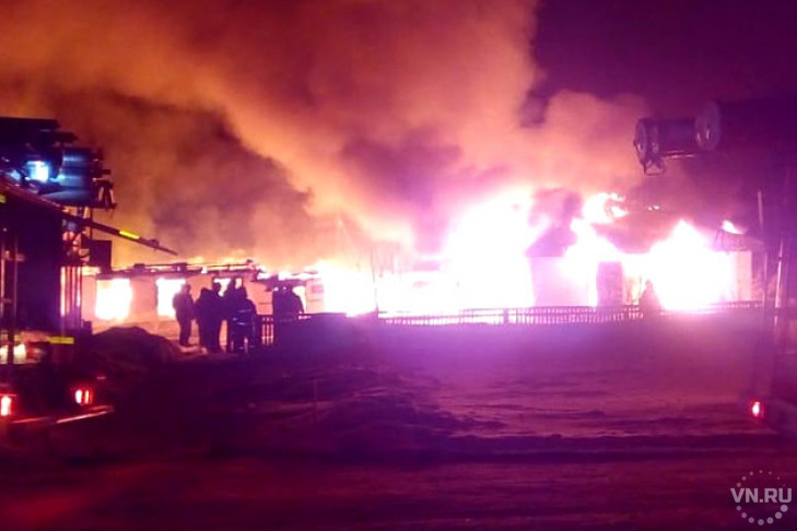 Школа сгорела дотла в Купинском районе 