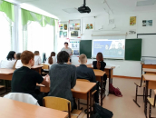 Убинские семиклассники побывали на уроке мужества