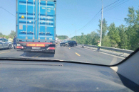 Крупная авария создала многокилометровую пробку под Новосибирском