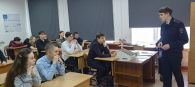 Убинские школьники встретились с будущими защитниками правопорядка