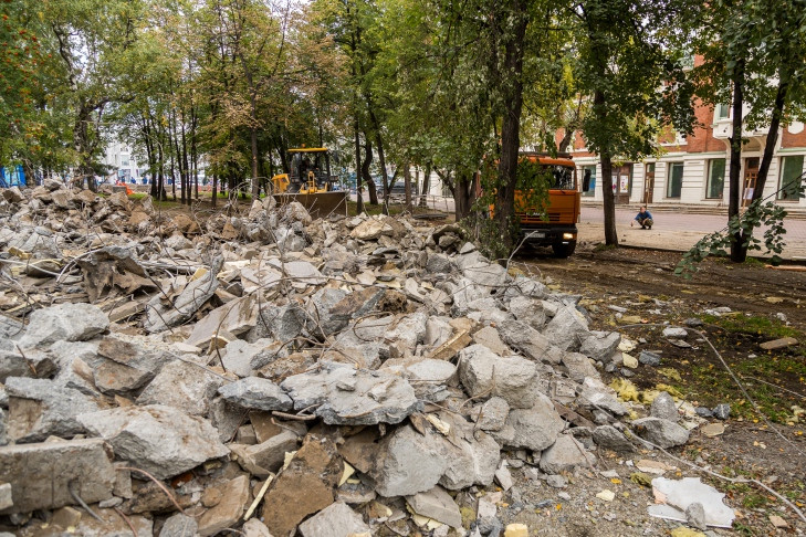 Реконструкция Первомайского сквера не прошла приемку в Новосибирске