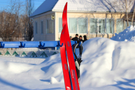 За медали спартакиады школьников поспорили в Татарске 20 лыжных команд