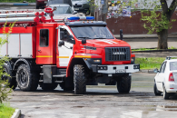 Здание администрации загорелось в городе Обь под Новосибирском