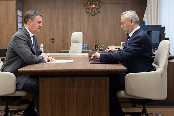 Патрушев и Травников обсудили развитие Новосибирской области