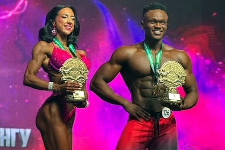 Афро-сибирский дуэт стал первым на чемпионате СФО по бодибилдингу