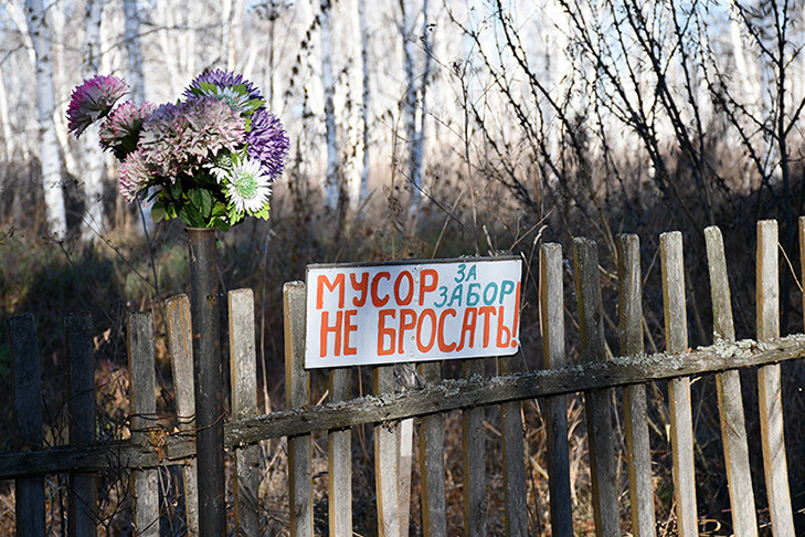 Кладбище под Новосибирском засыпало ветками после урагана