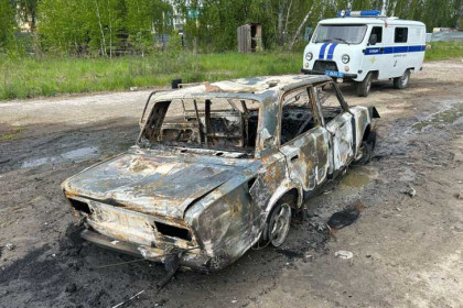 Юные угонщики подожгли чужой ВАЗ после покатушек под Новосибирском