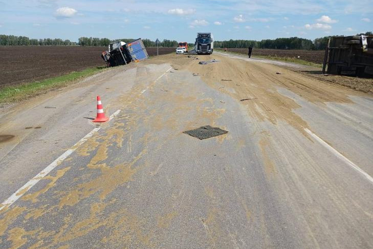 В Татарском районе водитель «ГАЗели» погиб после столкновения с грузовиком