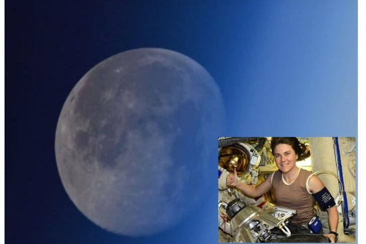 Анна Кикина сняла Луну с МКС и поделилась уникальными снимками