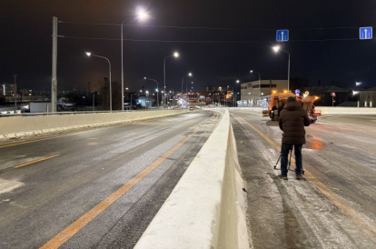 В Новосибирске запущено рабочее движение по новому мосту через реку Обь