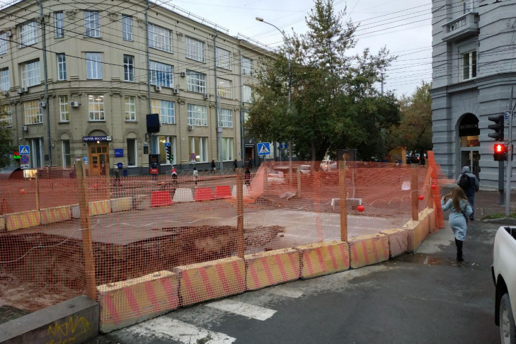 Улица Советская перекрыта из-за ремонта теплотрассы