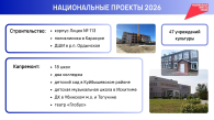 В 2026 году в Новосибирской области продолжается планомерная работа по разным направлениям национальных проектов