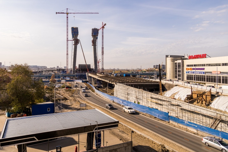 Строительство развязок к четвертому мосту в Новосибирске продлили до конца 2023 года