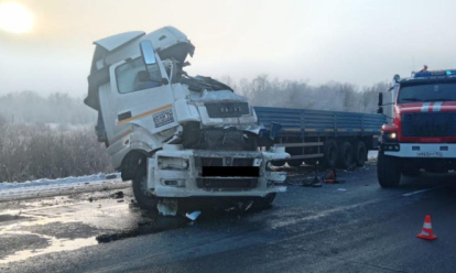 Кабина всмятку: водитель КамАЗа погиб в аварии под Новосибирском