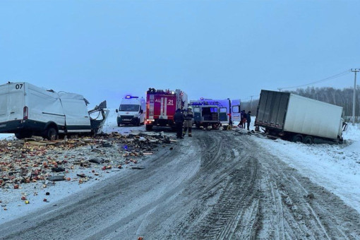 На трассе Р-256 под Новосибирском фургон выехал на встречку: водитель погиб