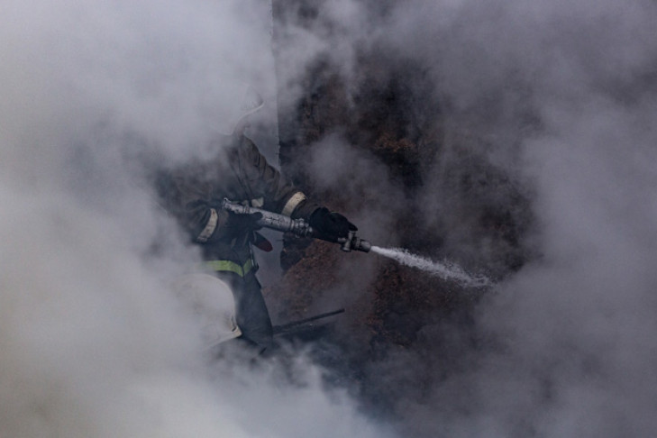 Дом из камыша молниеносно сгорел в Чистоозерном районе