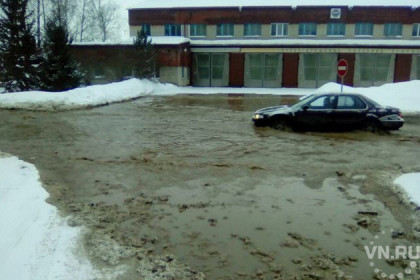 Потоп у пожарной части произошел в Бердске