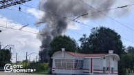 Пожар произошёл рядом со станцией Разъезд Иня в Новосибирске