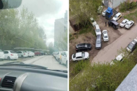 Сотрудники ГИБДД Новосибирска проверили стихийную стоянку такси на МЖК