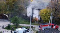 Загорелся заброшенный барак в Новосибирске