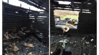 Появилось видео с места пожара на Часовой в Новосибирске